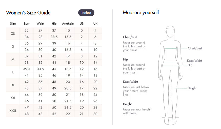 Women's Size Chart UK