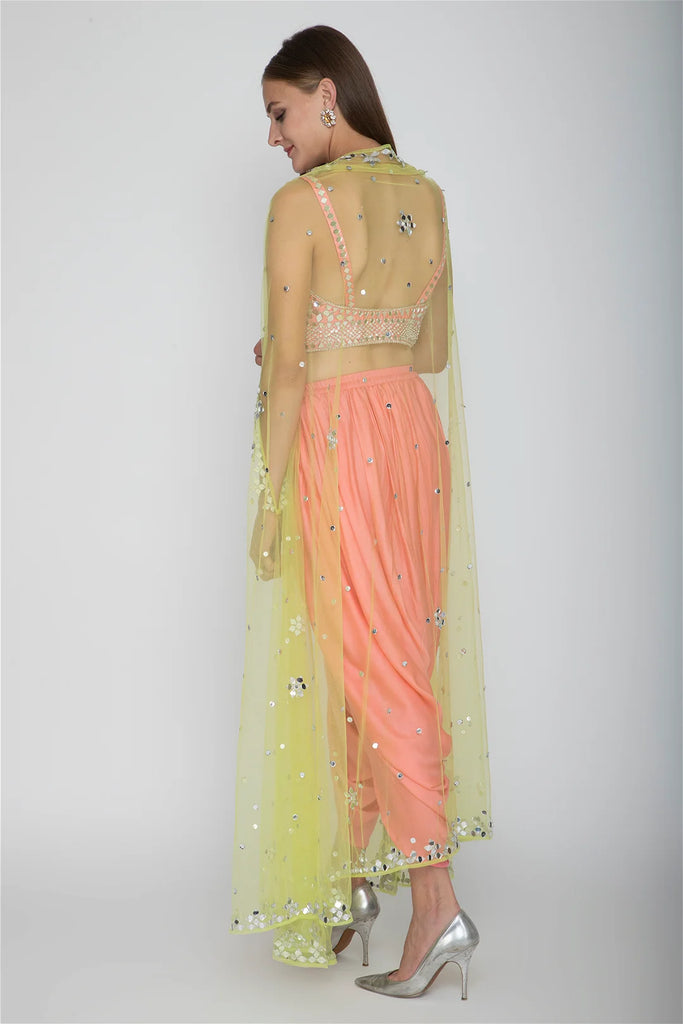 indian clothes uk, india clothing, indian outfit women, indian clothes online uk, dress indian, indian dresses uk, indian lehengas, gown india, traditional indian dresses, dresses for wedding wear, dresses for cocktail, wedding outfits indian, anarkali, evening dresses for party, bridal asian outfit, Lehenga, Lehnga, Shoulder veil dress, Indian partywear, Ethnic fashion, Bollywood outfit, Embroidered Blouse, Dhoti Pants & Cape, Pink Embroidered Blouse, Yellow Cape