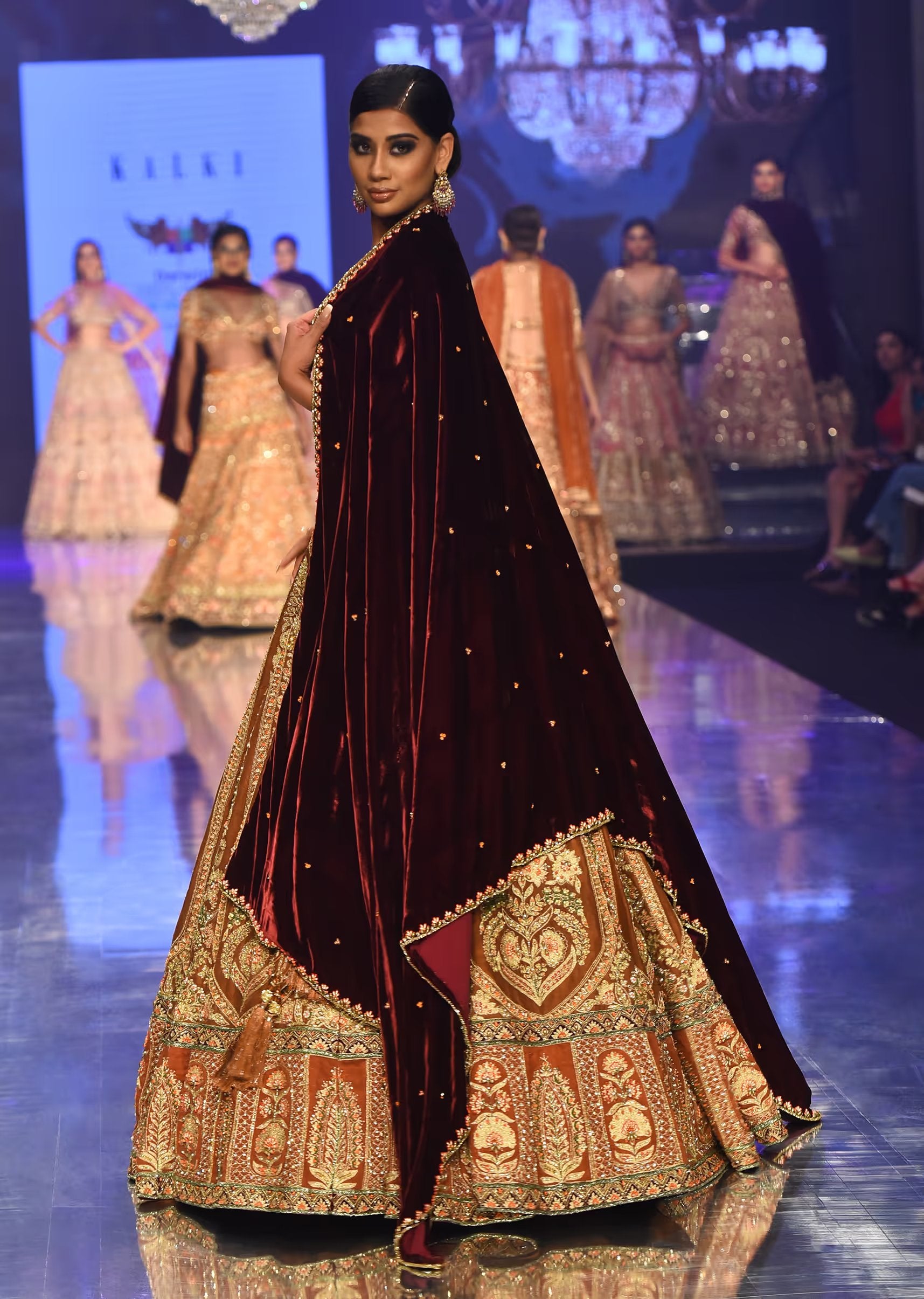 Chocolate Brown Arcadia Bridal Lehenga In Raw Silk With Embroidery -  Lilly's Boutique London