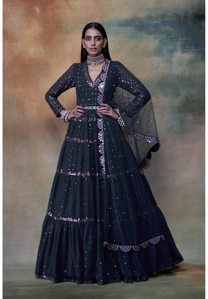 indian clothes uk, india clothing, indian outfit women, indian clothes online uk, dress indian, indian dresses uk, indian lehengas, gown india, traditional indian dresses, dresses for wedding wear, dresses for cocktail, wedding outfits indian, anarkali, evening dresses for party, bridal asian outfit, Lehenga, Lehnga, Shoulder veil dress, Indian partywear, Ethnic fashion, Bollywood outfit, Green Anarkali Set, Teal Green Anarkali Set, Teal Green Dupatta